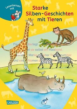 LESEMAUS zum Lesenlernen Sammelbände: Starke Silben-Geschichten mit Tieren zum Lesenlernen