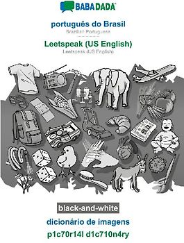 português do Brasil - Leetspeak (US English), dicionário de imagens, BW