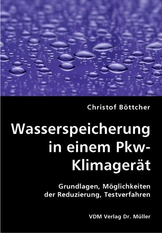 Wasserspeicherung in einem Pkw-Klimagerät