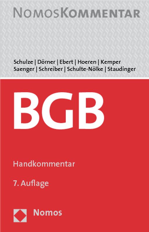 Bürgerliches Gesetzbuch
