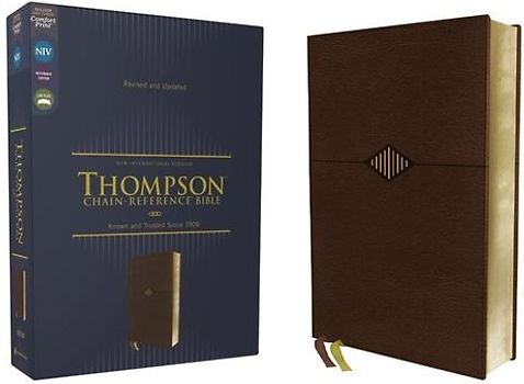 Niv, Thompson Chain-Reference Bible, Leathersoft, Brown, Red Letter, Comfort Print
