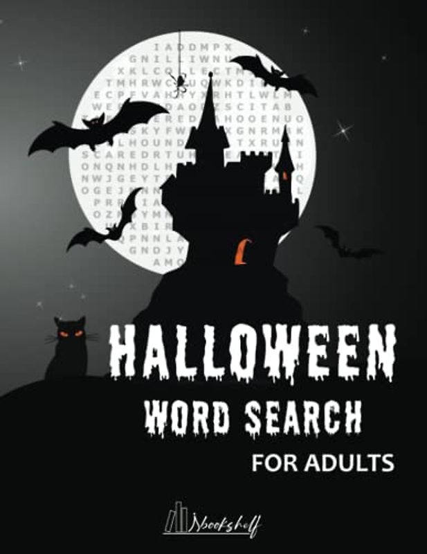 Halloween Word Search for Adults Large Print with Solutions: Halloween Themed Word Search Puzzles with 1000+ Different Words