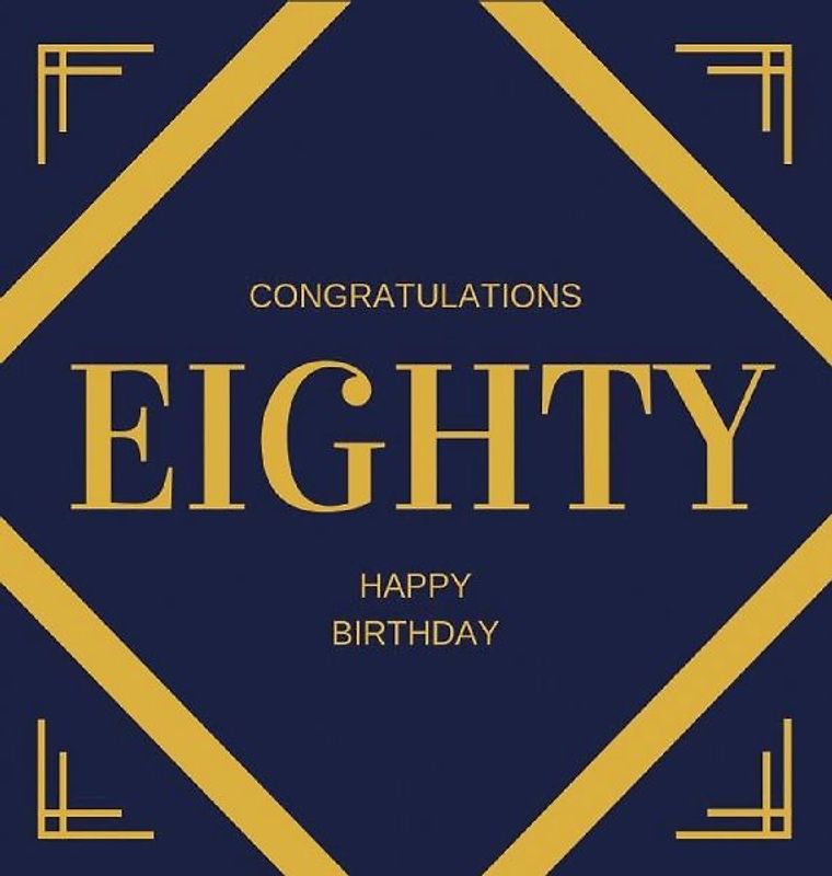 Happy 80th Birthday Guest Book (Hardcover)