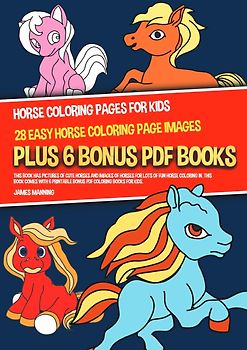 Horse Coloring Pages for Kids (28 Easy Horse Coloring Page Images)