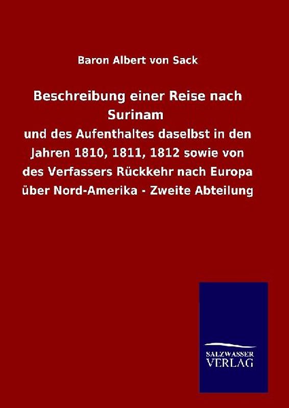 Beschreibung einer Reise nach Surinam