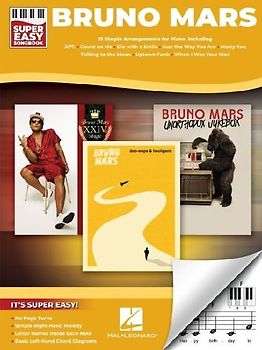 Bruno Mars - Super Easy Songbook: 15 Simple Arrangements for Piano with Lyrics