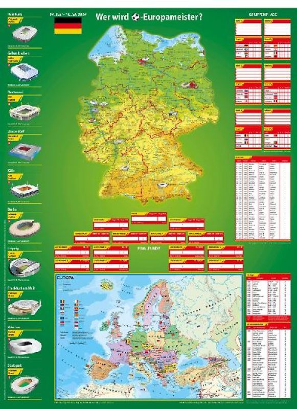 Fußballposter 2024 - Wer wird Europameister?