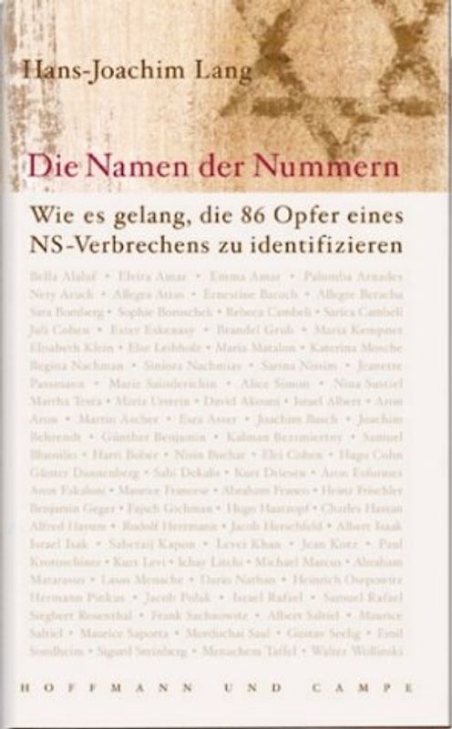 Die Namen der Nummern