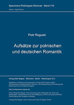 Aufsätze zur polnischen und deutschen Romantik