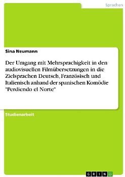 Der Umgang mit Mehrsprachigkeit in den audiovisuellen Filmübersetzungen in die Zielsprachen Deutsch, Französisch und Italienisch anhand der spanischen Komödie "Perdiendo el Norte"