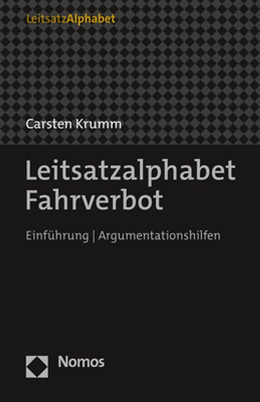 Leitsatzalphabet Fahrverbot