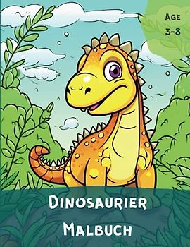 Dinosaurier Malbuch: 50 verschiedene Bilder in diversen Zeichenstilen