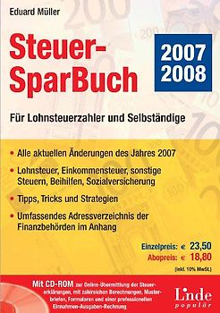 Steuer-SparBuch 2007/2008