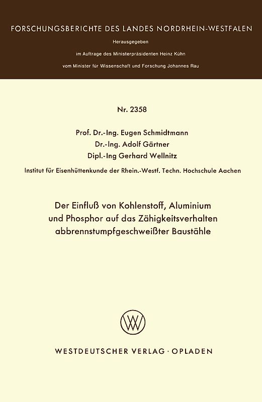 Der Einfluß von Kohlenstoff, Aluminium und Phosphor auf das Zähigkeitsverhalten abbrennstumpfgeschweißter Baustähle