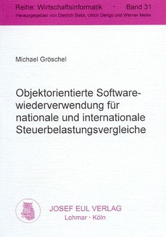 Objektorientierte Softwarewiederverwendung für nationale und internationale Steuerbelastungsvergleiche