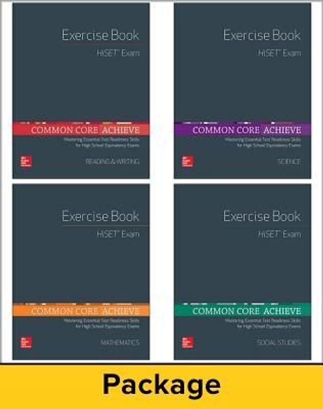 Common Core Achieve, Hiset Exercise Book 5 Copy Set