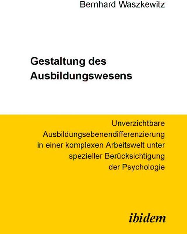 Gestaltung des Ausbildungswesens