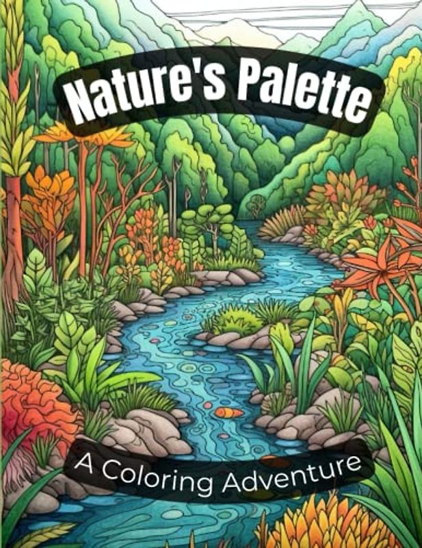 Nature's Palette: A Coloring Adventure: 40 Breathtaking Scenes from Earth's Diverse Ecosystems