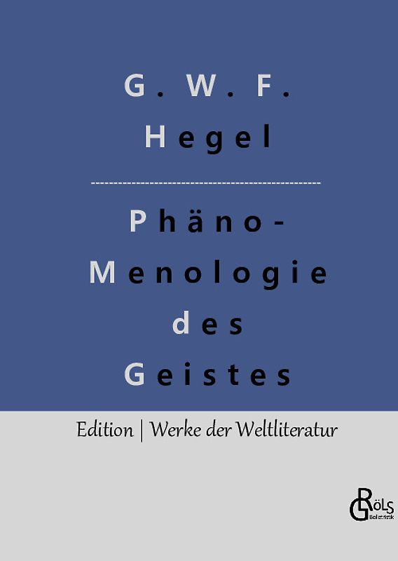 Phänomenologie des Geistes