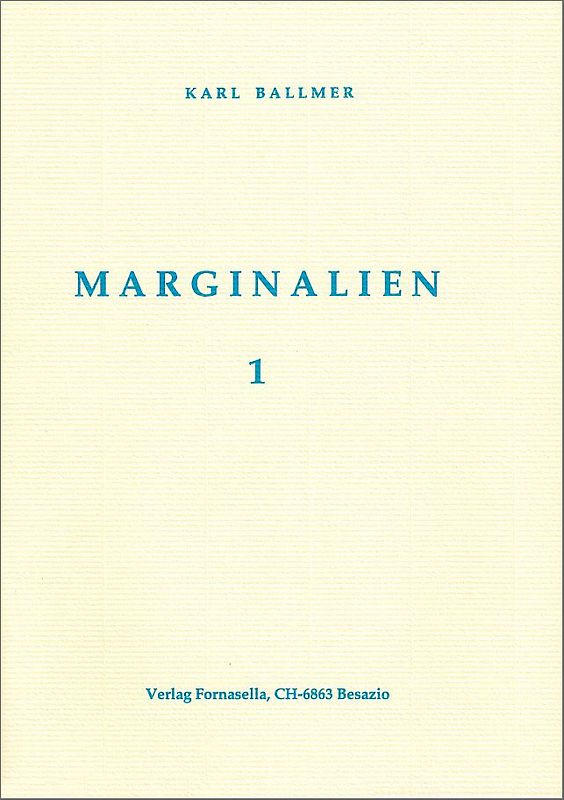 Marginalien 1