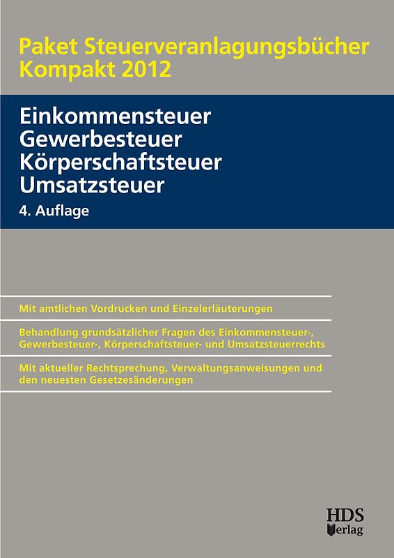 Paket Steuerveranlagungsbücher Kompakt 2012