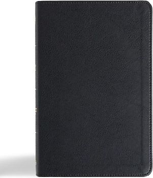 CSB Thinline Bible, Anglicised Edition, Black Leathertouch