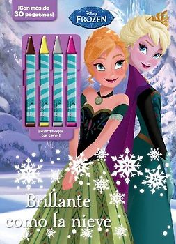 Frozen : brillante como la nieve : libro de colorear con ceras
