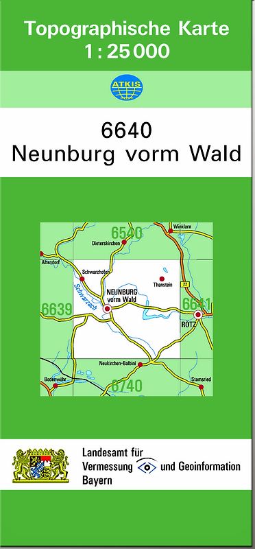 TK25 6640 Neunburg vorm Wald