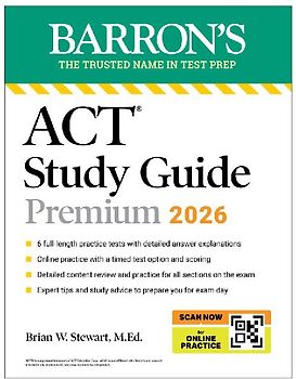 ACT Study Guide Premium, 2026: 6 Practice Tests + Comprehensive Review + Online Practice for the New Enhanced ACT