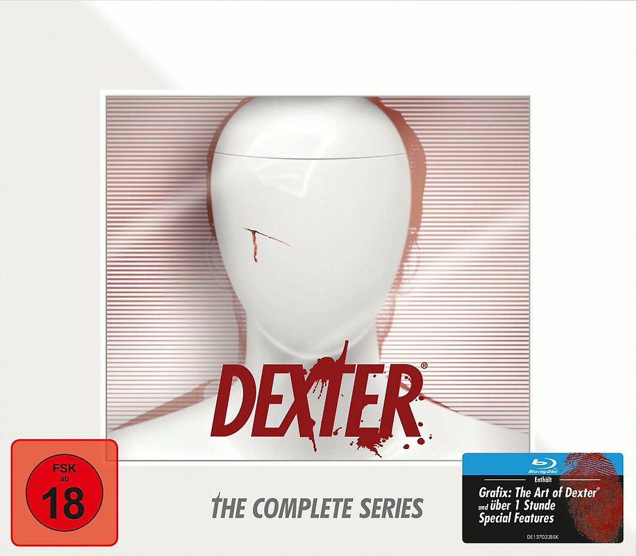 Dexter - Die komplette Serie in Dexter-Büste [inkl. Artbook, Bonus Discs, 35 Discs] Blu-ray Disc