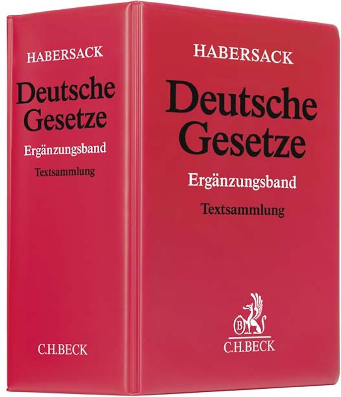 Deutsche Gesetze Ergänzungsband