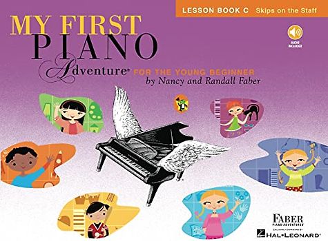 My First Piano Adventure Lesson: Book C: Noten, Lehrbuch, CD für Klavier: Lesson Book C Skips on the Staff