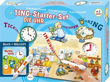 Ting-Starterset Die Uhr. Uhrenbuch + Hörstift