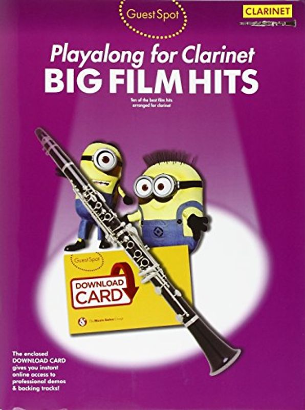 Guest Spot: Big Film Hits Playalong for Clarinet (Book/Download Card) - collectif