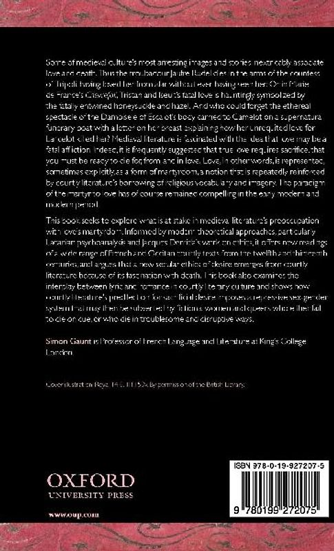 Love and Death in Medieval French and Occitan Courtly Literature