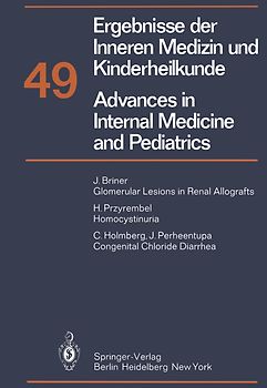 Ergebnisse der Inneren Medizin und Kinderheilkunde / Advances in Internal Medicine and Pediatrics