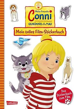 Conni Gelbe Reihe (Beschäftigungsbuch): Meine Freundin Conni - Geheimnis um Kater Mau. Mein tolles Film-Stickerbuch