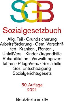 Sozialgesetzbuch SGB - mit Sozialgerichtsgesetz [Taschenbuch, 50. Auflage 2021]