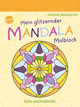 Mein glitzernder Mandala-Malblock. Ruhe und Kreativität