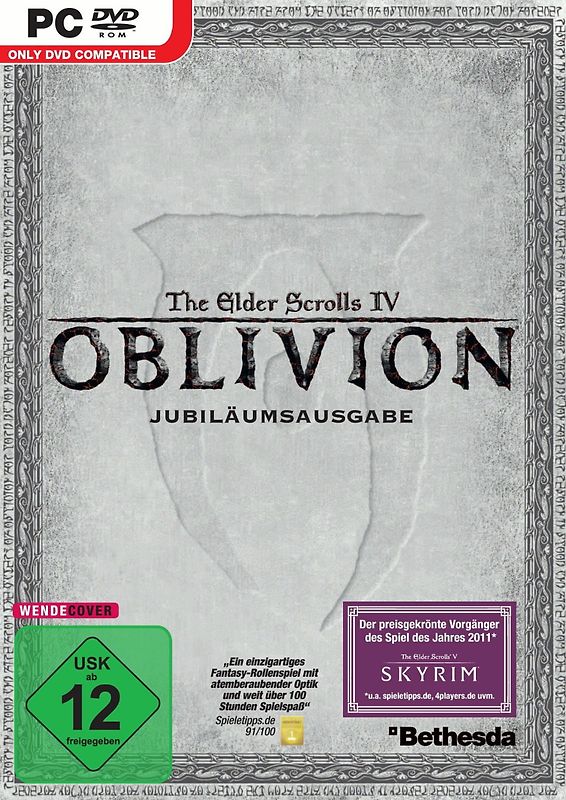 The Elder Scrolls IV: Oblivion [Jubiläumsausgabe inkl. allen AddOns, Karte und Bonus DVD] PC Spiele
