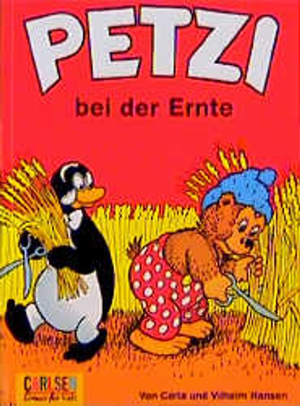 Petzi bei der Ernte
