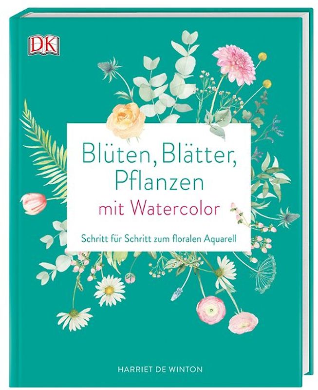 Blüten, Blätter, Pflanzen malen mit Watercolor