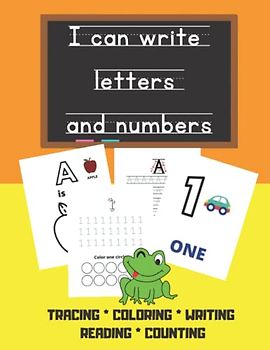 I can write letters and numbers