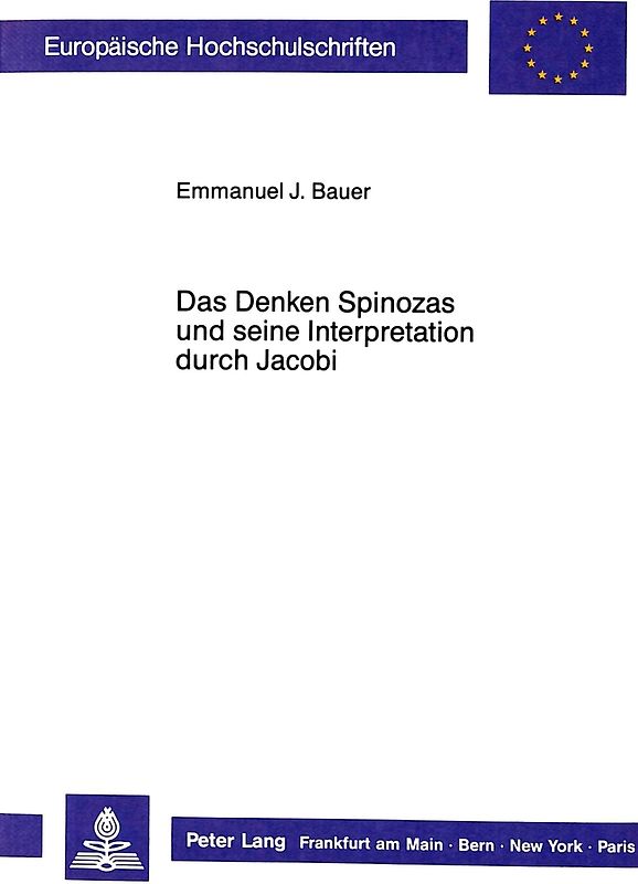 Das Denken Spinozas und seine Interpretation durch Jacobi