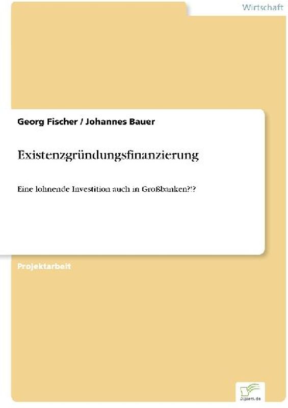 Existenzgründungsfinanzierung