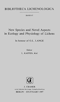 New Species and Novel Aspects in Ecology and Physiology of Lichens