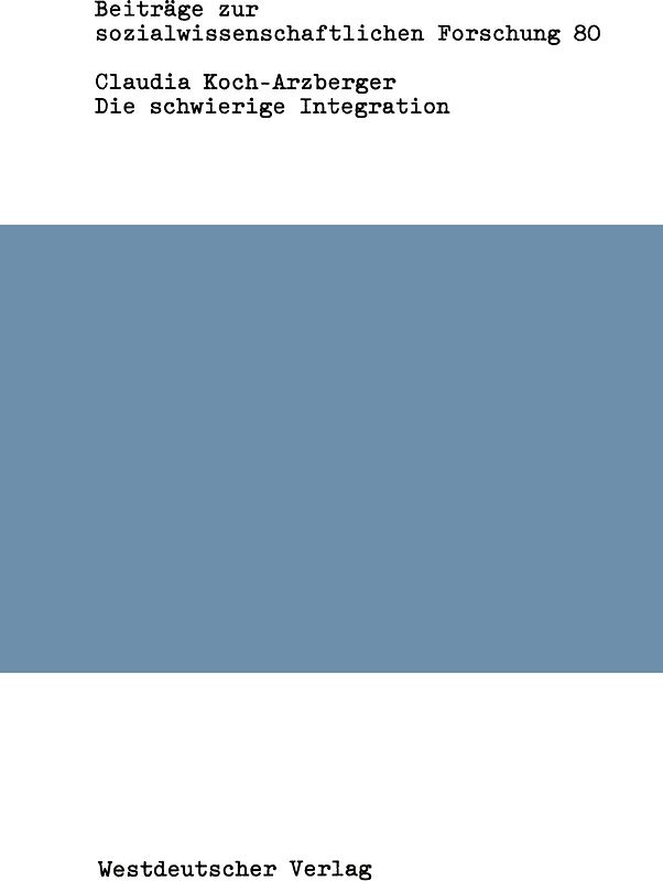 Die schwierige Integration
