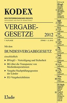 KODEX Vergabegesetze 2012