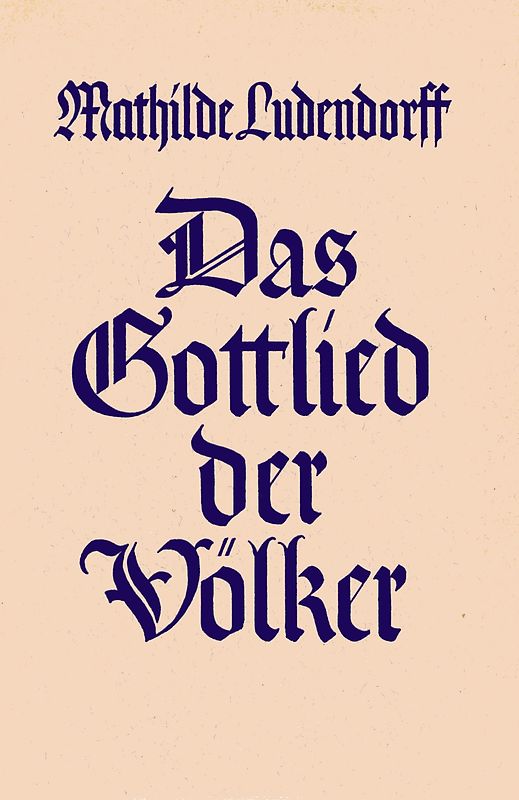 Der Seele Wirken und Gestalten / Das Gottlied der Völker