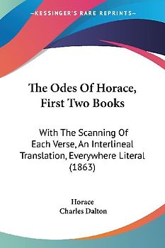 The Odes Of Horace, First Two Books